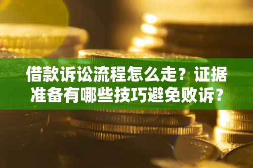 武汉借款诉讼流程怎么走？证据准备有哪些技巧避免败诉？