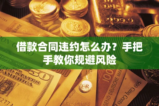 武汉借款合同违约怎么办？手把手教你规避风险