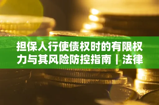 武汉担保人行使债权时的有限权力与其风险防控指南｜法律实务解析