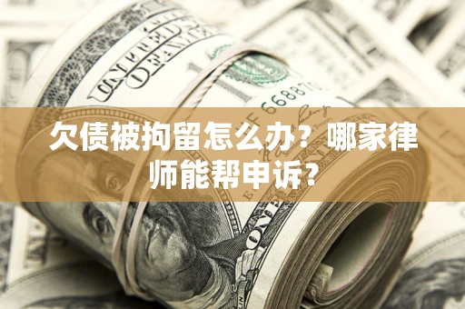 武汉欠债被拘留怎么办？哪家律师能帮申诉？