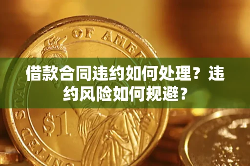 武汉借款合同违约如何处理？违约风险如何规避？